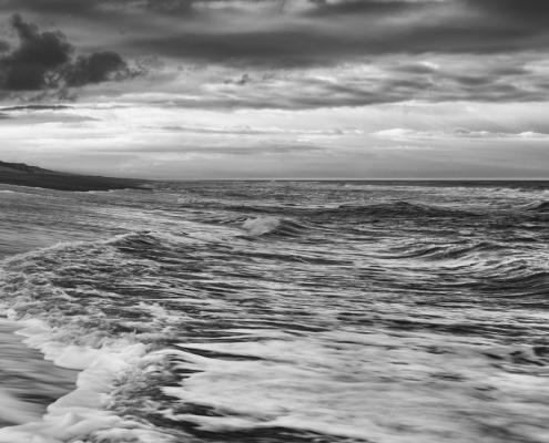 Dünung am Weststrand von Rantum Dezember 2021
